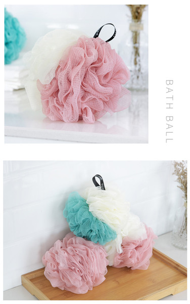 Bath towel of large size is lovely rub zao rub back bubble bath things bath flower is convenient and hang dry