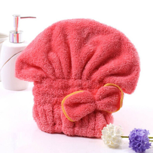 Microfiber Shower Bathtubs Turban Towel Elastic Band Spa Baths Cap Hat Cute Protective Hair Shower Bathtubs Room Accessories