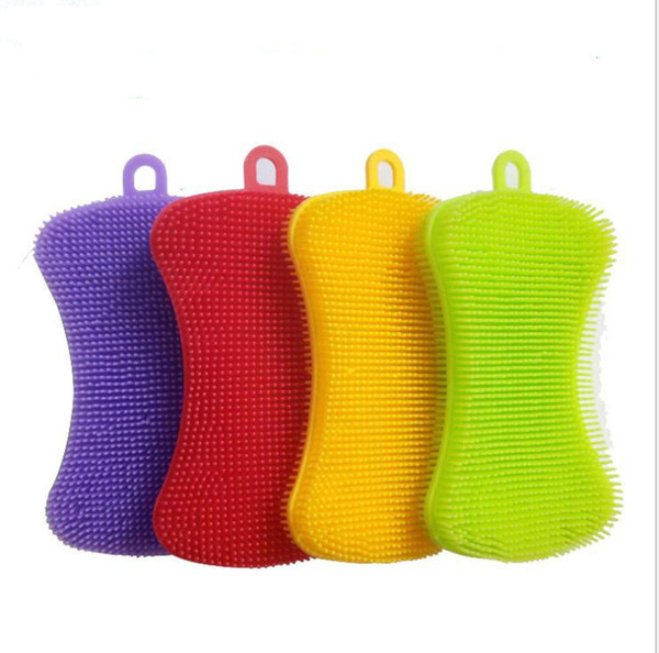 Silicone Bath Brush Body Scrubber BPA Free Soft Body Wash Brushes for Baby Dish Brushes Body Scrubes