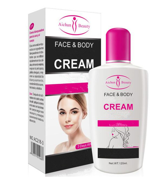 AICHUN Beauty Skin FACE Body Skincare Cream Care Underarm Repair Lotion Cream Aichun bath Body Lotion Milk skin 120ml free shipping DHL