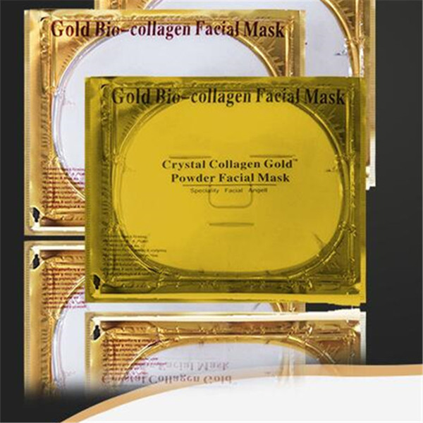 Gold Bio Collagen Facial Mask Face Mask Crystal Gold Powder Collagen Facial Mask Sheets Moisturizing Anti-aging Beauty Skin Care 20pcs