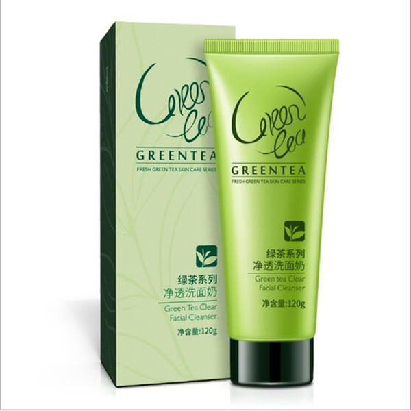 Free shipping 120g fresh clean balance oil and moist green tea face foam cleanser mildly purify and moisturize