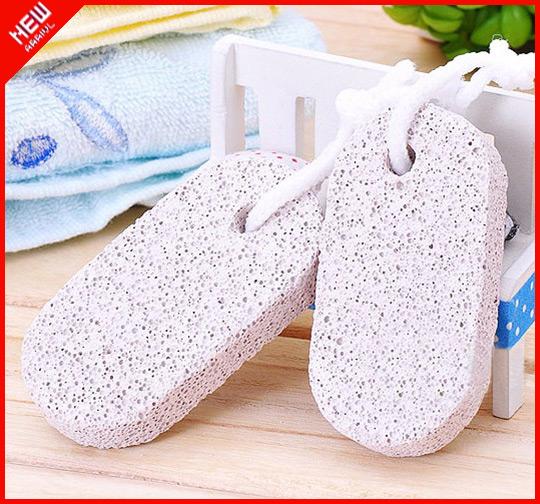 2pcs/lot Wholesale Foot Care Feet Pedicure Scrubber Natural Pumice Stone Rid Callus Skin Care foot brush Clean scrub remover