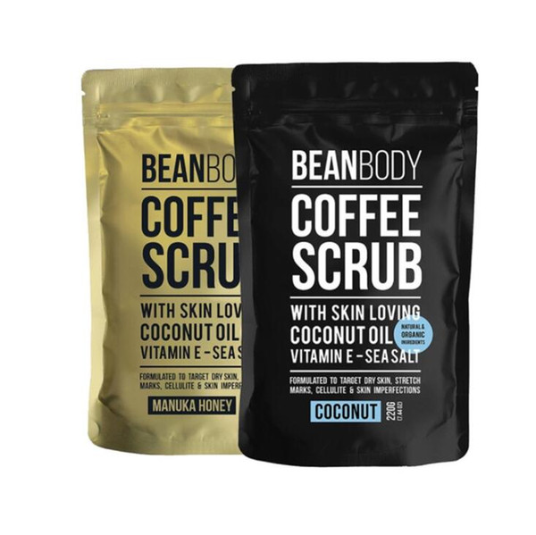 Body Manuka Honey Coffee Scrub Coconut Oil Remove dead skin Body Treatment for Rough skin Stretch marks Cellulite