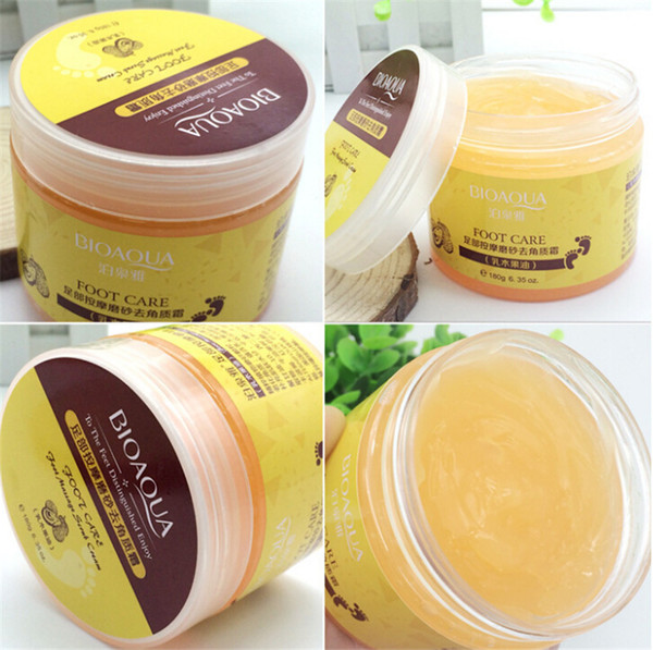 2018 BIOAQUA 24K GOLD Shea Buttermassage Cream Peeling Renewal Mask Baby Foot Skin Smooth Care Cream Exfoliating Foot Mask