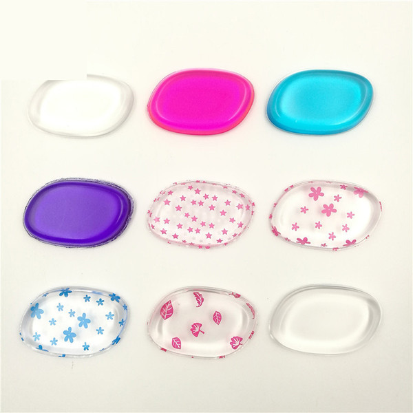 9 colors puff silicone makeup sponges Silisponge Blender Set Blending Powder Smooth Puff Beauty Foundation Latex Free Sponge transparent
