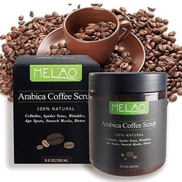 Coffee Body Scrub Natural Coconut Oil Body Scrub Exfoliating Whitening Moisture Reducing Cellulite 250ml Skin Care