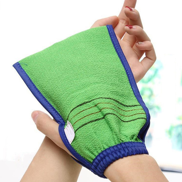 Hot Sale 1 PC Random Color Shower Spa Exfoliator Two-sided Bath Glove Body Cleaning Scrub Mitt Rub Dead Skin Removal