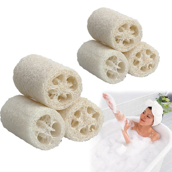 3Pcs/Set Natural Loofah Luffa Bathing Body Scrub Brush Skin Care Loofa Soft Bath Shower Body Deeply Washing Cleansing Scrubber