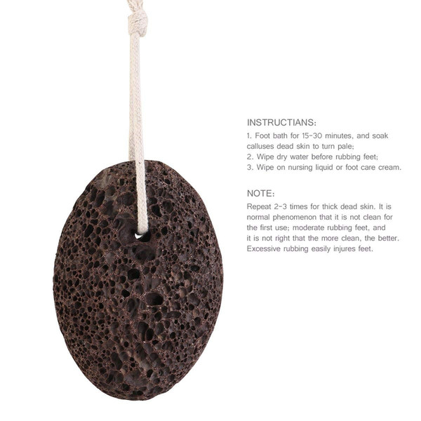 60PCS Custom Insert Natural Earth Lava Pumice Stone Pedicure Tools Remover for Feet and Hands Exfoliation to Remove Dead Skin