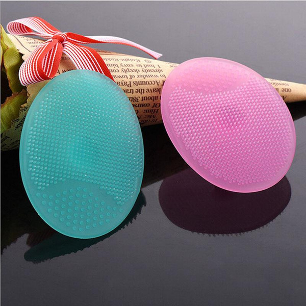 Soft brush Facial Exfoliating Brush Infant Baby Soft Silicone Wash Face Cleaning Pad Skin SPA Scrub Cleanser Tool