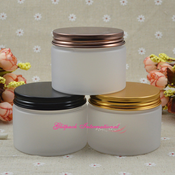 30pcs/lot 150g frosted wide mouth canning jar lids PET Plastic canning jars 5oz Hight quality frosting packaging jar meatal aluminum lid