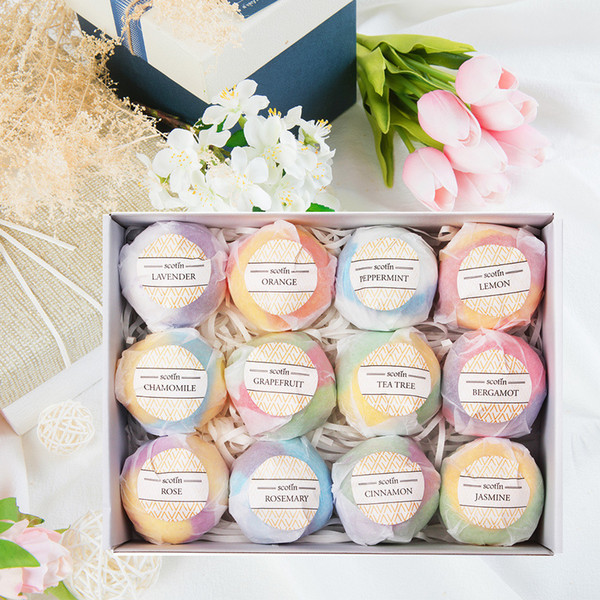 OEMAKEUP Soap Handmade Essential Bath Salt Body Oil Moisturizing Bath Ball Natural Bubble Bath Salt Ball Gift