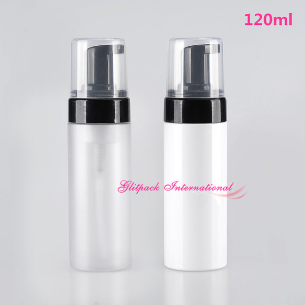 100ml 3.5oz white clear Plastic Refillable Travel Foamer Pump Bottle Body Wash black soap foaming pumps PET DIY Liquid Dish Soap dispenser