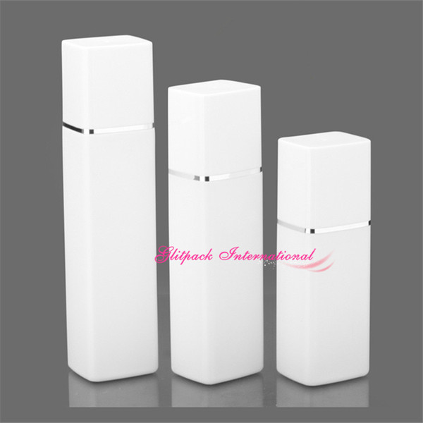 Unique Sale 10pcs/lot Luxury Square Bottles 300ml 400ml 500ml White colors High quality Empty Pump Lotion Bottles HDPE