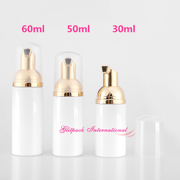 Personal care best packaging companies PET containers foam bottle Shinny Gold electroplate foaming pump bottle excellent quality