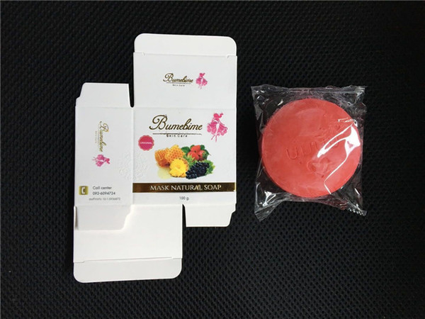 Bumebime Handwork Whitening Soap with Fruit Essential Natural Mask White Bright Oil Soap DHL