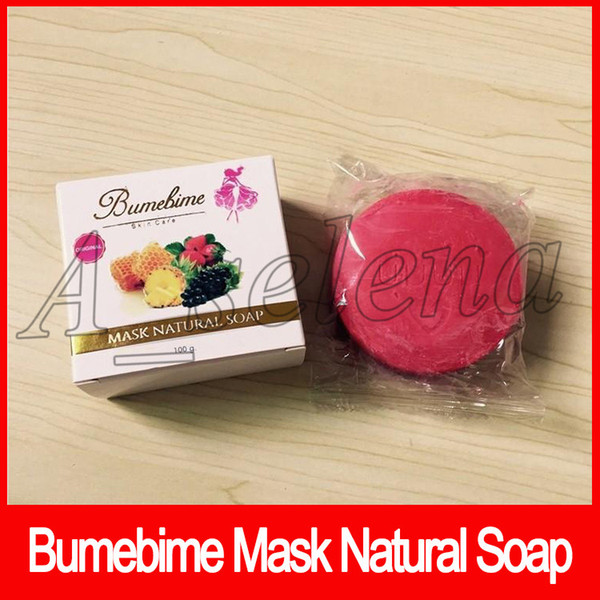 2018 Bumebime Mask Natural soap Skin Body Natural Whitening Soap Handmade Soap Double White free shipping DHL