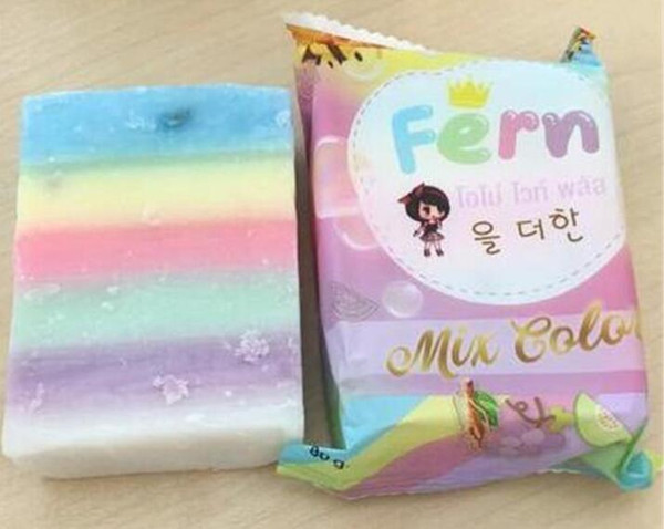 2018 NEW Arrivals OMO White Plus Soap fruitamin soap Mix Color Plus Five Bleached White Skin 100% Gluta Rainbow Soap