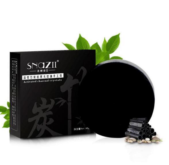 Bamboo Charcoal Handmade Soap Skin Care Natural Skin Whitening Soap Blackhead Remover Oil Control Acne Treatment