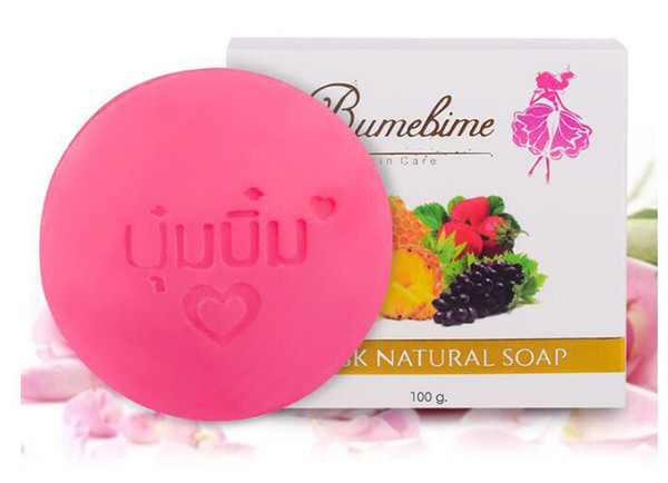 Bumebime Handwork Whitening Soap with Fruit Essential Natural Mask White Bright Oil Soap free shiping DHL