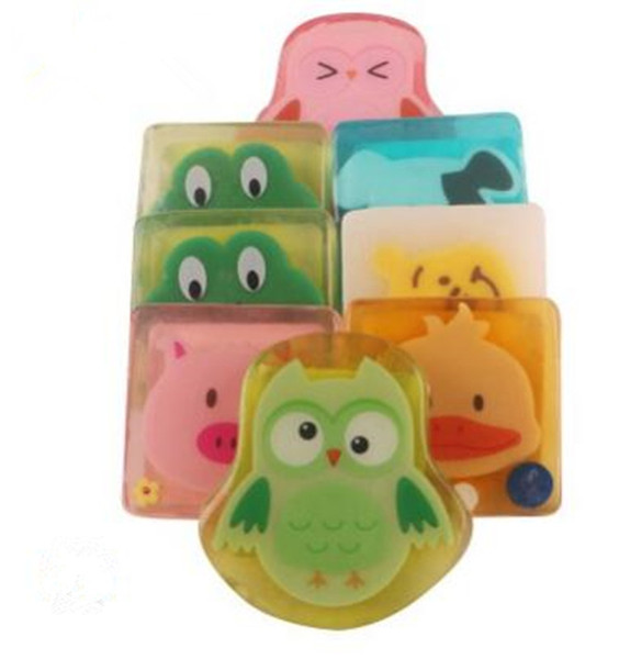 DHL/UPS Free Children cartoon Oil Handmade Soap Boys girls home use colorful types creative soap shower washing cleaning bathroom tools