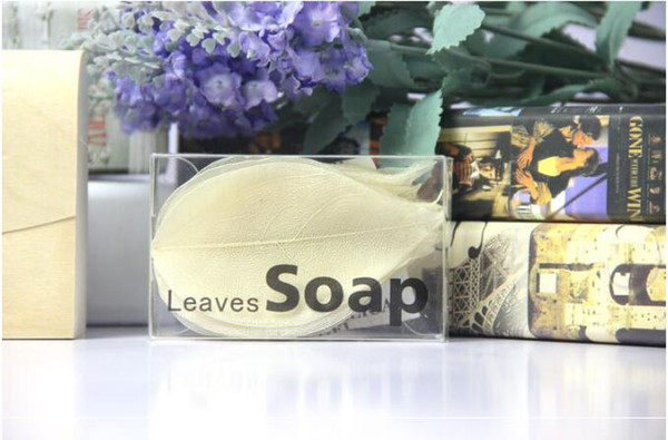 Leaves Soap Leaf Soaps 20pcs/box Natural Leaves Ice Make Handmade Toilet Soap Hand Wash And Skin Care Products CCA9132 50set