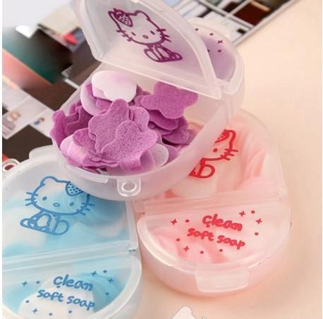 2015 New Cute Travel Portable Soap Flower Mini Cat Soap Flower Soap Cleaning Hand Soaps With Box Free Shipping