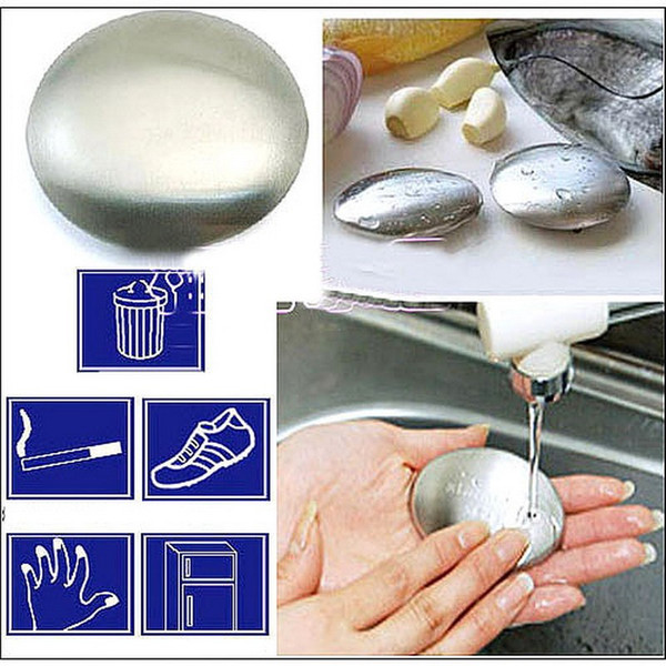 Stainless Steel Soap Metal Except Taste Soap Remove Peculiar Smell Garlic Smell Kitchen Dining Room Stainless Steel Ellipse Soap Smell Clean