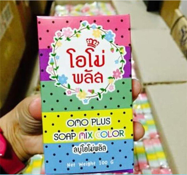 Best Seller Brand Arrivals OMO White Plus Soap Mix Color Plus Five Bleached White Skin 100% Gluta Rainbow Soap from janet