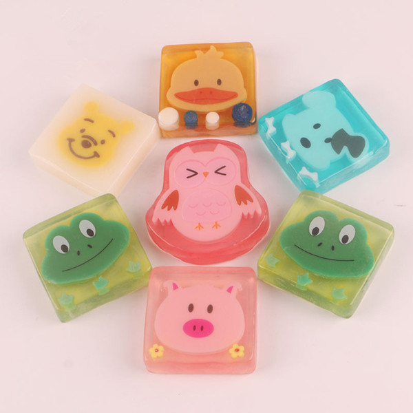 Children cartoon Oil Handmade Soap Boys girls home use colorful types creative soap shower washing cleaning bathroom tools QQA393