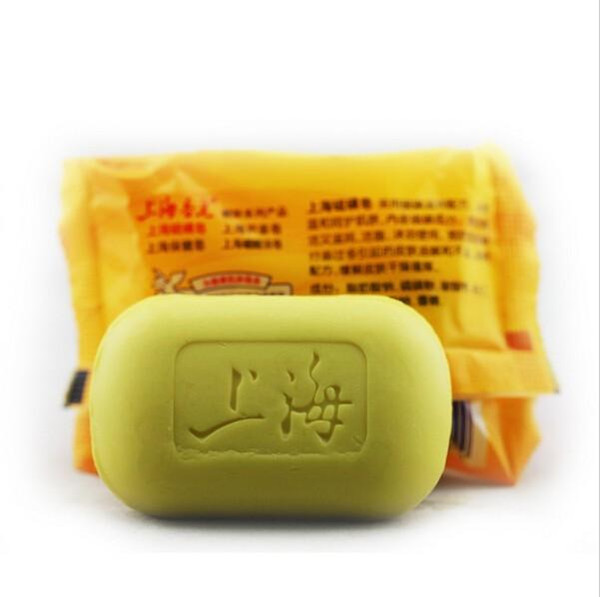 10pcs LISITA 85g Shanghai Sulfur Soap Skin Conditions Acne Psoriasis Seborrhea Eczema Anti Fungus Perfume Butter Bubble Bath Healthy Soaps