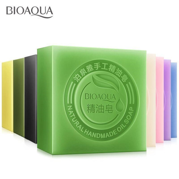 New Arrival BIOAQUA Natural Handmade Oil Soap Fresh Clean Tender Skin Whitening Oil Control Moisturizing Cleansing Essential Oil Soap