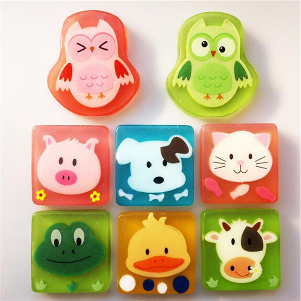 Cute Creative Cartoon Animal Bath Body Works Silicone Portable hand soap 100g skin care for children dhl free