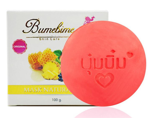 50pcs Bumebime Handwork Whitening Soap with Fruit Essential Natural Mask White Bright Oil Soap X117