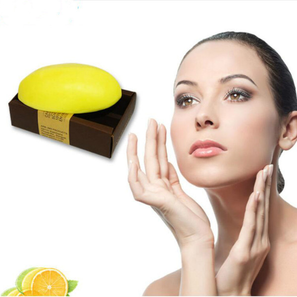 130g Lemon Handmade Soap Whitening Bath Shower Soap Body Skin Health Care Cleanning Beauty Life Fragrance Soap Gift