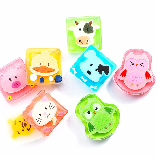 lovely cartoon animal fruit aromatherapy soap moisturizing children's bath soap bathroom products R0020