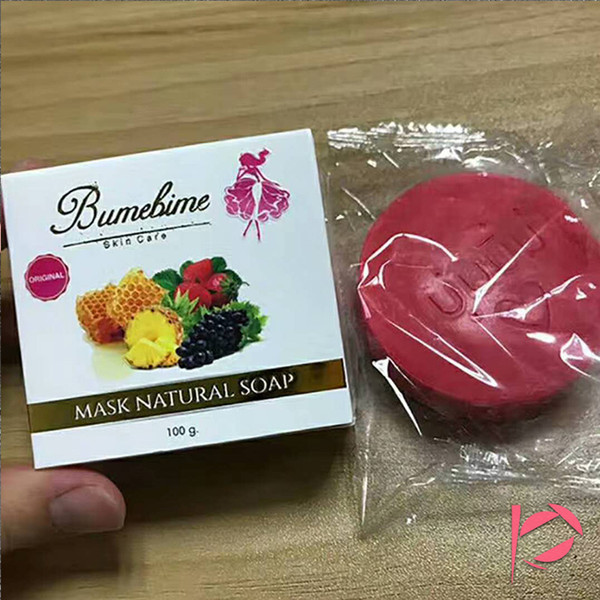 New Bumebime Natual Handmade Handwork Soap face body cleaning moisturizing Soap with Fruit Essential Natural Mask Bright Oil Soap