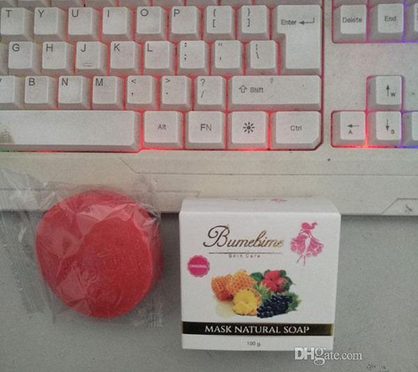 Bumebime Handwork Whitening Soap with Fruit Essential Natural Mask White Bright Oil Soap free shiping DHL