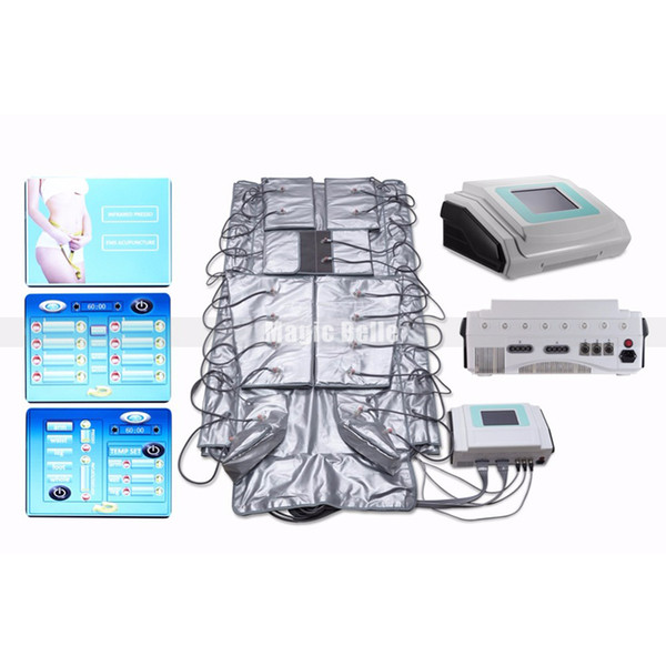 2019 newe style 3 in 1 far infrared lymph drainage air pressure sliming suit lymphatic massager fat removal beauty machine