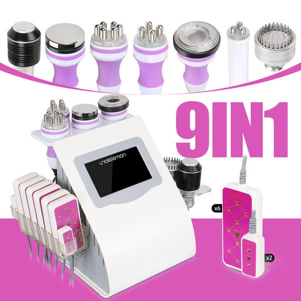 9 in 1 Cavitation RF Vacuum Micro Current Cold Hammer Photon Slimming lipo laser Machine Spa Salon use