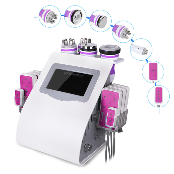 High Quality 40k Ultrasonic liposuction Cavitation 8 Pads LLLT lipo Laser Slimming Machine Vacuum RF Skin Care Salon Spa Use Equipment