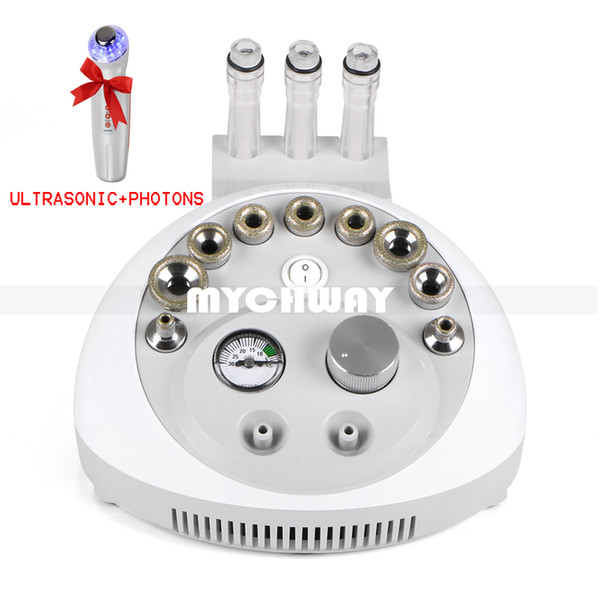 Good News Dermabrasion Microdermabrasion Blackhead Removal Sprayer Skin Care Device With A Free Gift Ultrasonic LED Photon Massager