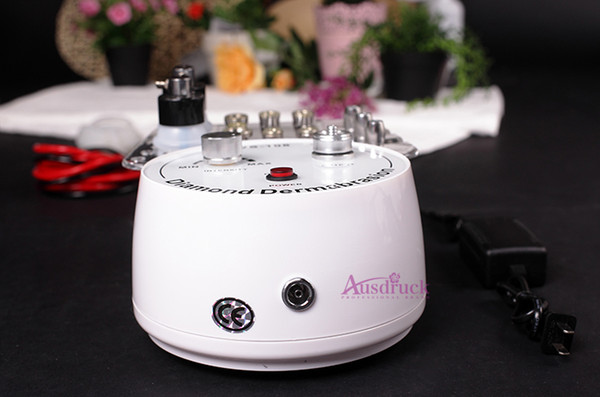 MINI Portable 3in1 MICRODERMABRASION SKIN PEELING DIAMOND DERMABRASION 9 Tips 3 Wands Cotton Filters SKIN Facial Vacuum face massager Nv108