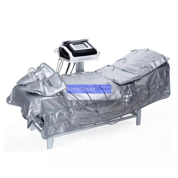 3 in 1 pressotherapy infrared heat slimming wrap clothes pressure massager blood circulation EMS Electric Muscle Stimulation slimming equip