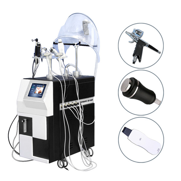 10 in 1 Beauty Salon Facial Care Hydra dermabrasion bio pdt spray gun Oxygen Concentrator Multifunction Hydra Intraceuticals Oxygen machine