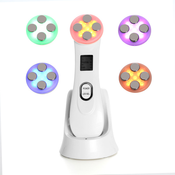 Colorful Light Beauty Instrument Facial Electroporation Needleless Skin Care Device Tighten Lifting Whitening Remover