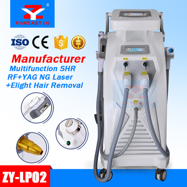 5 in 1 Multifunction Strong Energy SHR OPT IPL Laser Hair Removal ND YAG Laser Tattoo Removal Beauty Machine IPL&RF & ND YAG&E-light