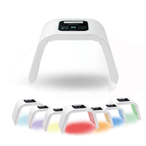 New 7 Color LED Photon Therapy Machine LED Facial Mask Anti Acne Wrinkle Removal Skin Rejuvenation Therapy Beauty Device