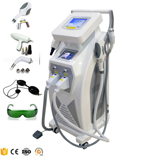 2018 Vertical Multifuctional ipl laser hair removal machine for OPT Hair Removal rf face lifting nd yag laser tattoo removal